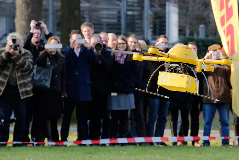 German DHL testing delivery drones