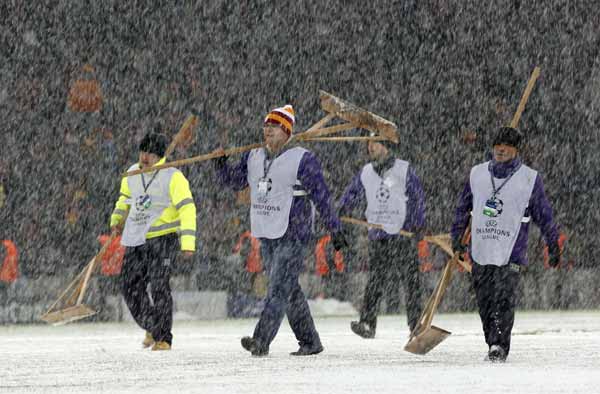 Juventus vs Galatasaray game postponed due to snow