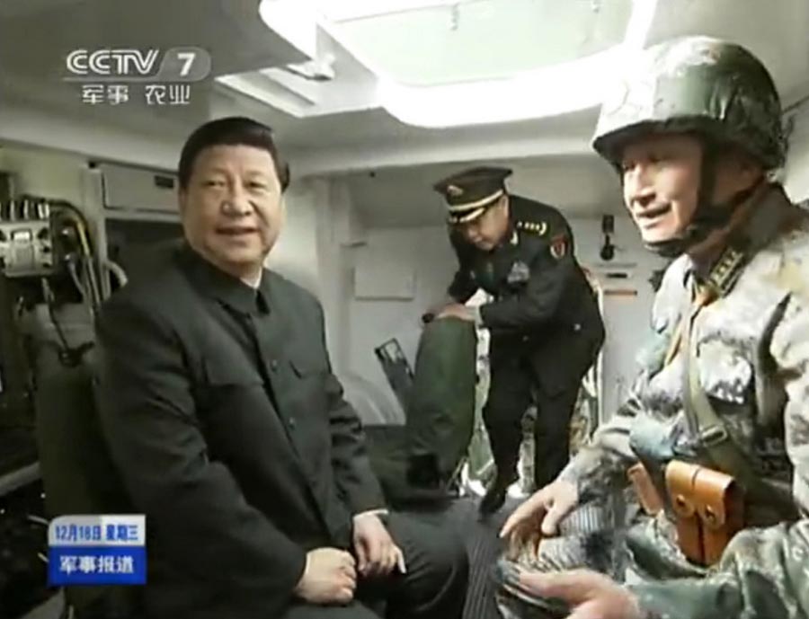 President Xi visits PLA troops