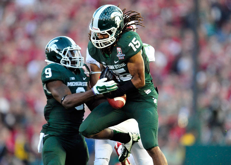 Michigan St beats Stanford 24-20 in Rose Bowl