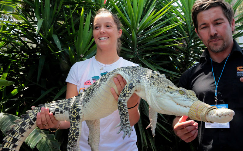 Melbourne Park fun before Australian Open