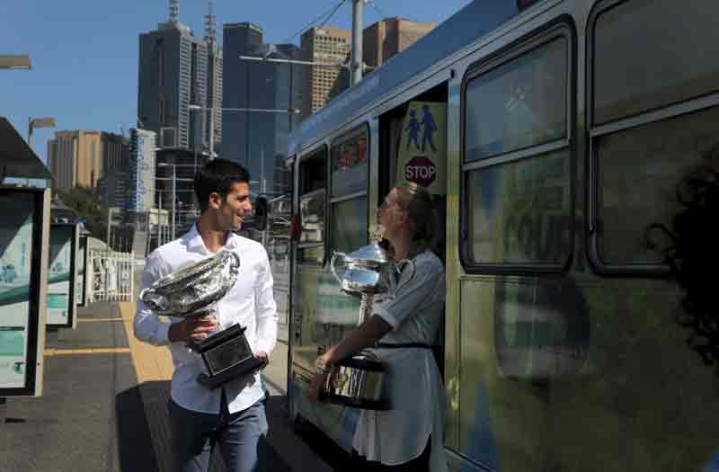 Melbourne Park fun before Australian Open