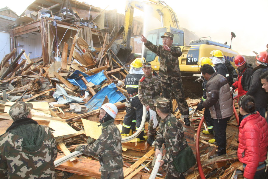 Huge loss estimated in Shangri-la fire in SW China