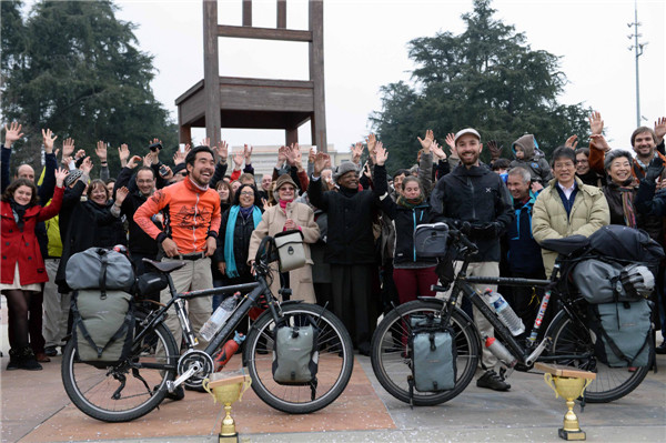 The Earth on bicycle