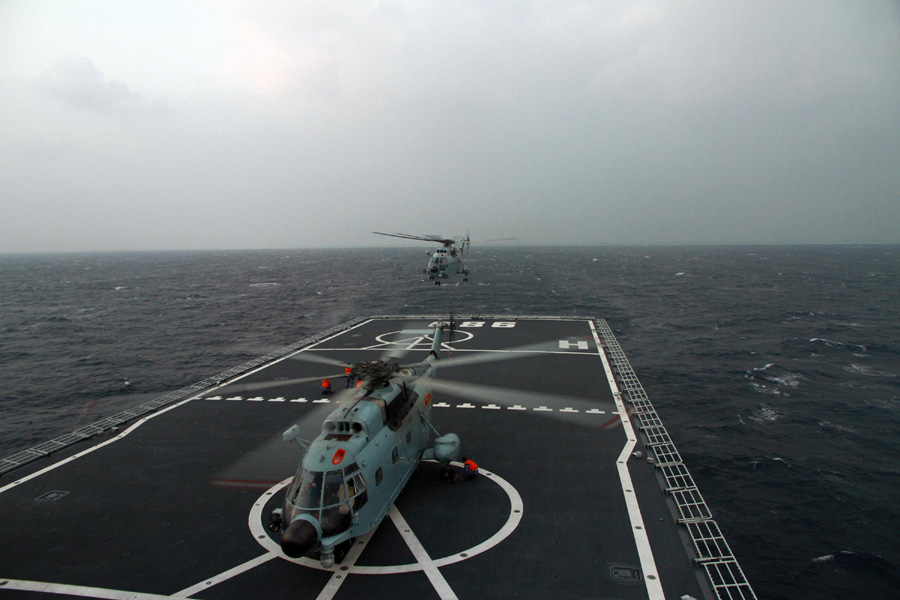 PLA navy drills in South China Sea