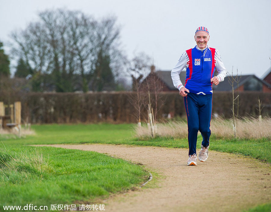 82-year-old triathlete not slowed by age