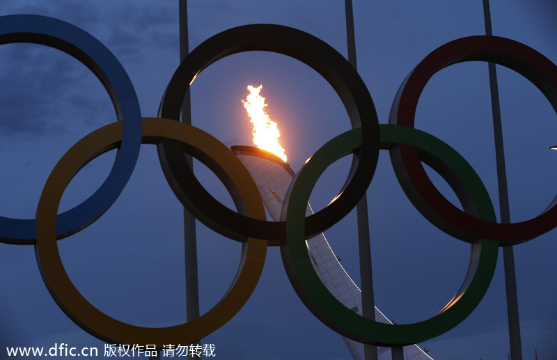 Sochi Olympic cauldron tested by fire crew