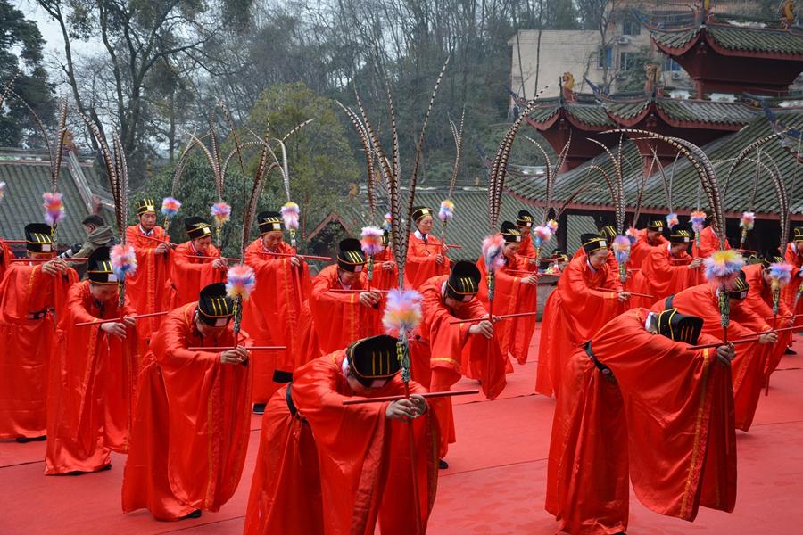 Temple in Dujiangyan honors Confucius