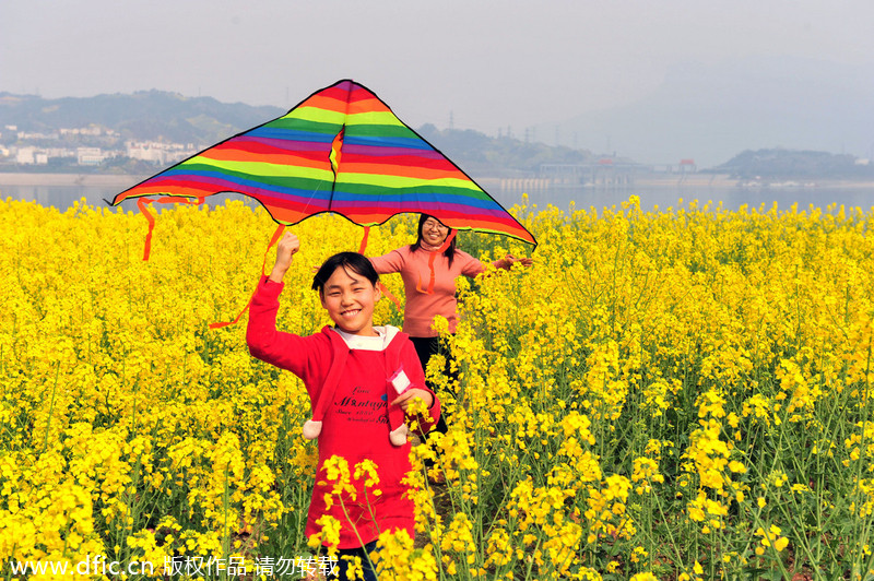 Central, East China embrace spring