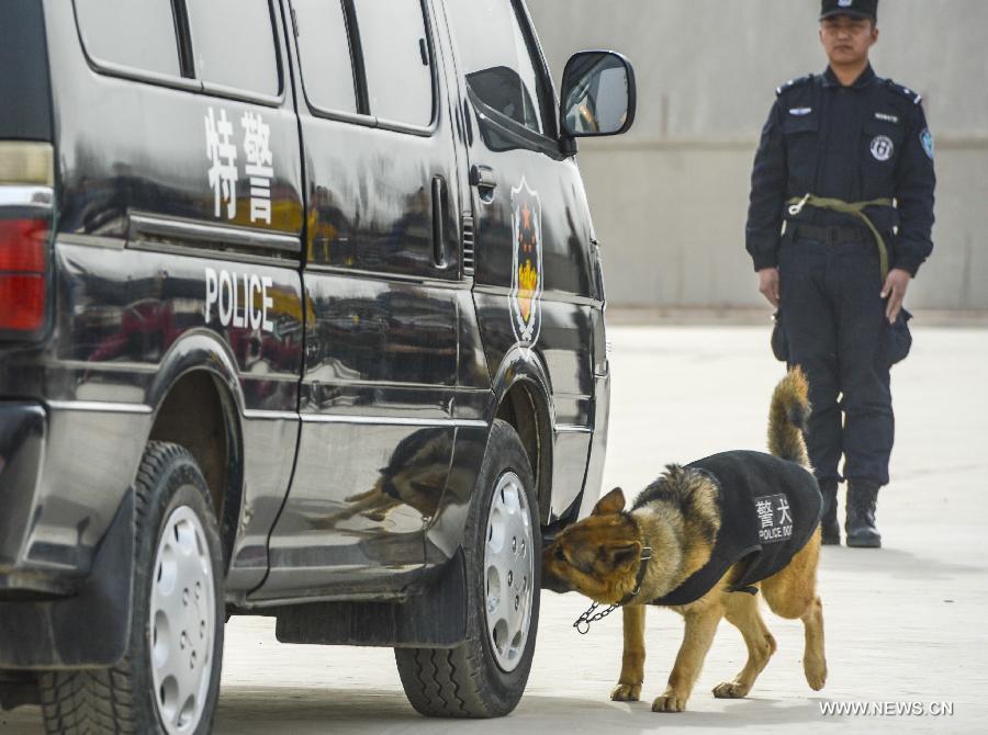 Police camp open day in Kashgar