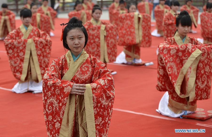 Confucian coming of age ceremony in Xi'an