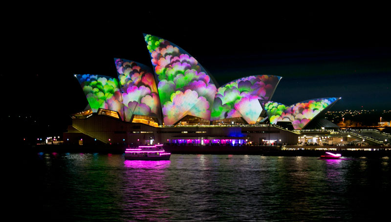 Sydney vivid in light and music