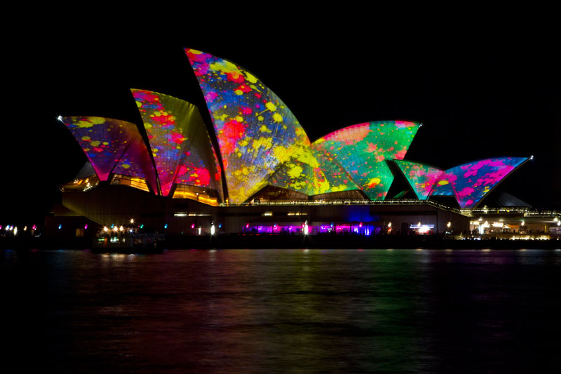 Sydney vivid in light and music