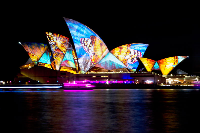 Sydney vivid in light and music