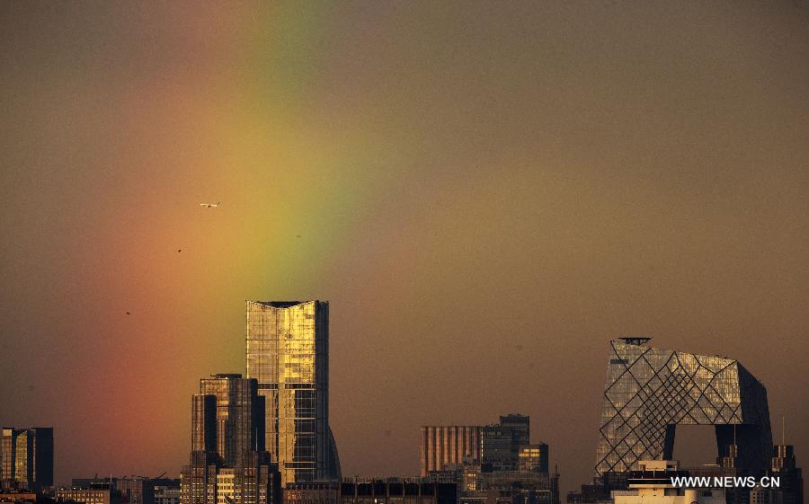 Rainbow after the rain in Beijing