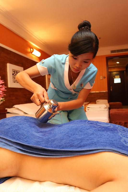 Fire therapy still warms hearts in China