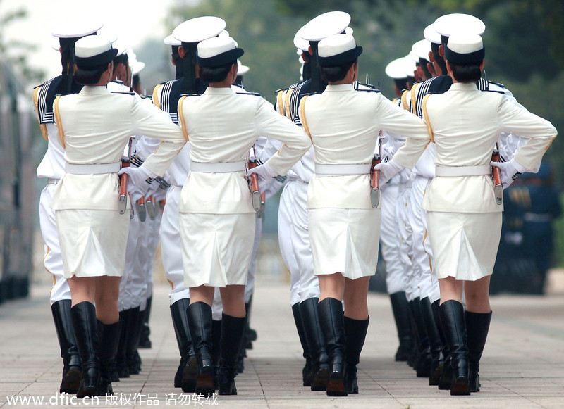 A glimpse into the Chinese honor guards