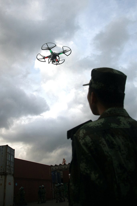 UAV used in S China anti-terror drill