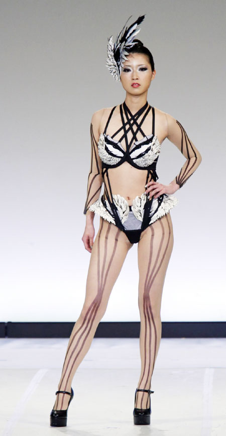 Lingerie design competition held in Tokyo