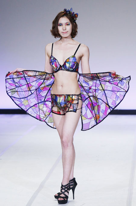 Lingerie design competition held in Tokyo