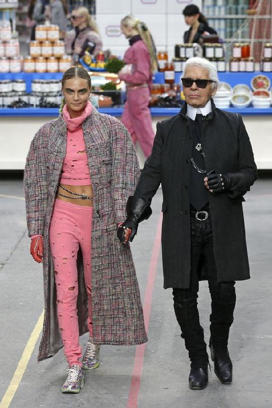 Chanel turns runway into supermarket
