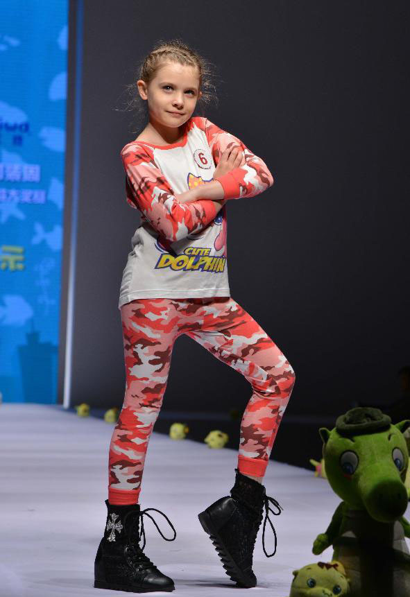 Kids model contest held during China (Qingdao) Int'l Fashion Week