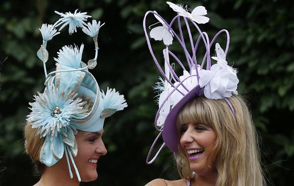 Fashionable hats at Royal Ascot horse racing festival