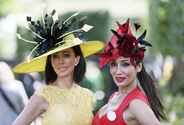 Fashionable hats at Royal Ascot horse racing festival