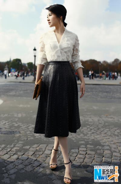 Xu Qing at 2015 S/S Valentino show