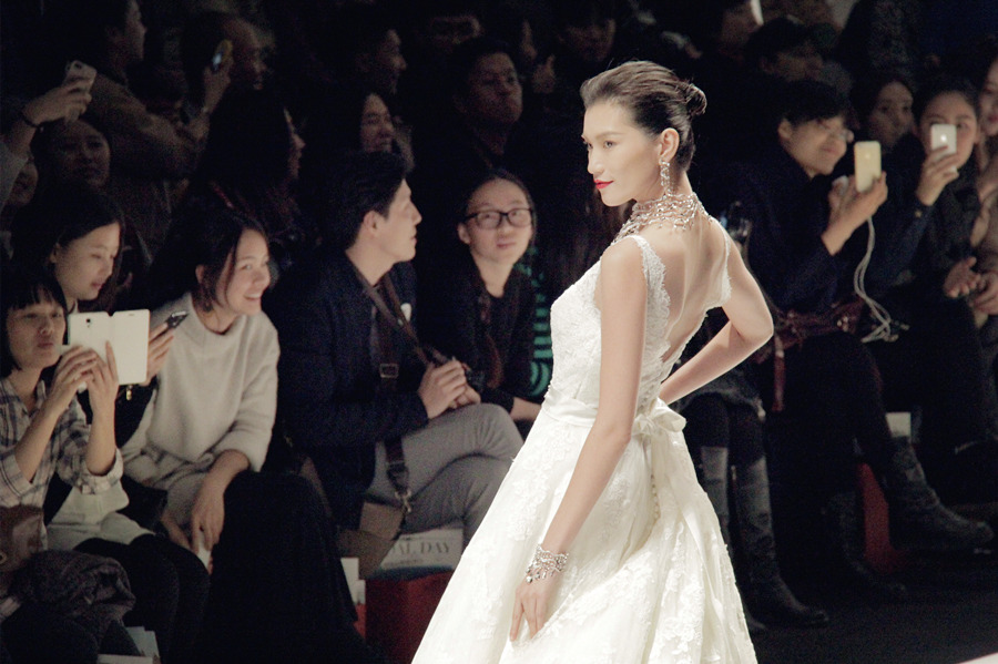 Bridal wear trends launch at China Fashion Week