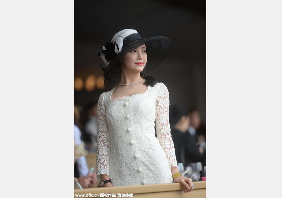 Fashionable hats at Shanghai Longines Champions Tour