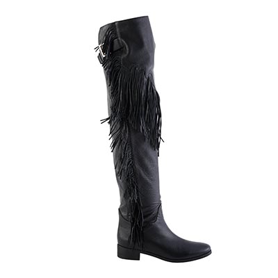 Prints and boots with tassels are likely fall trends