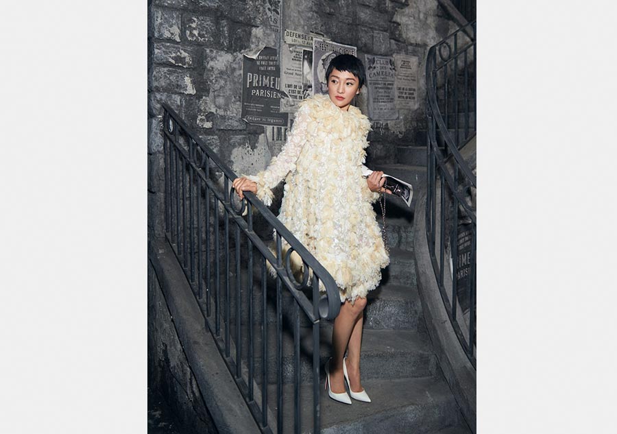 Zhou Xun attends fashion activity in Rome