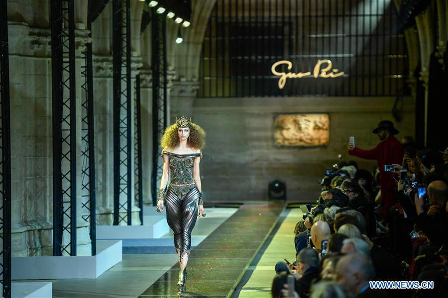 Creations of Guo Pei's Haute Couture presented at Paris Fashion Week