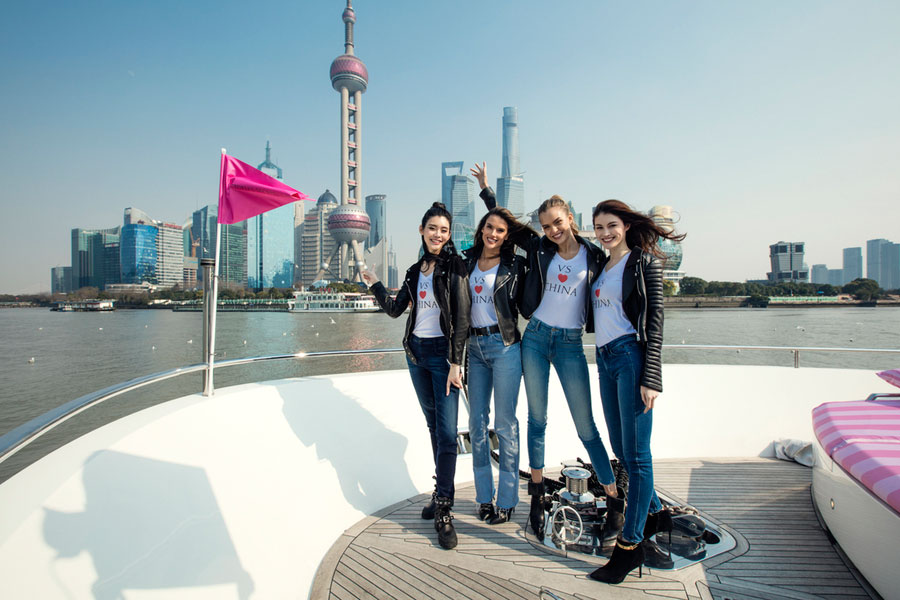 Victoria's Secret angels grace Shanghai Bund