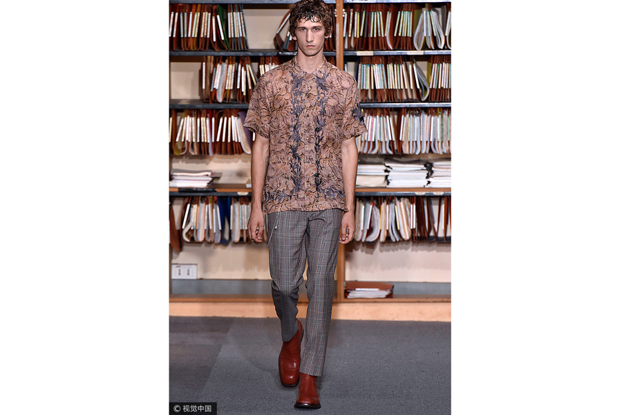 Men show for fashion brand Dries Van Noten in Paris