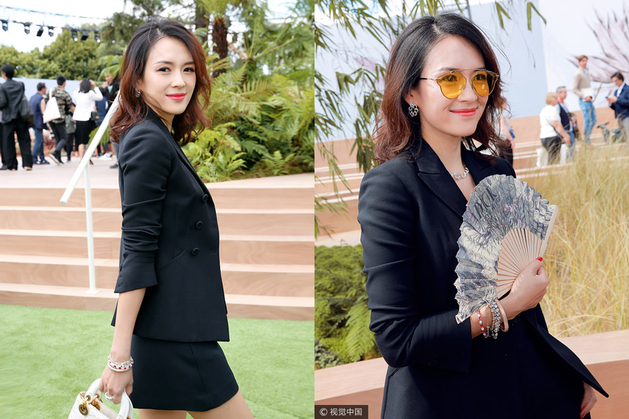 Chinese celebrities shine at the Dior fashion show in Paris