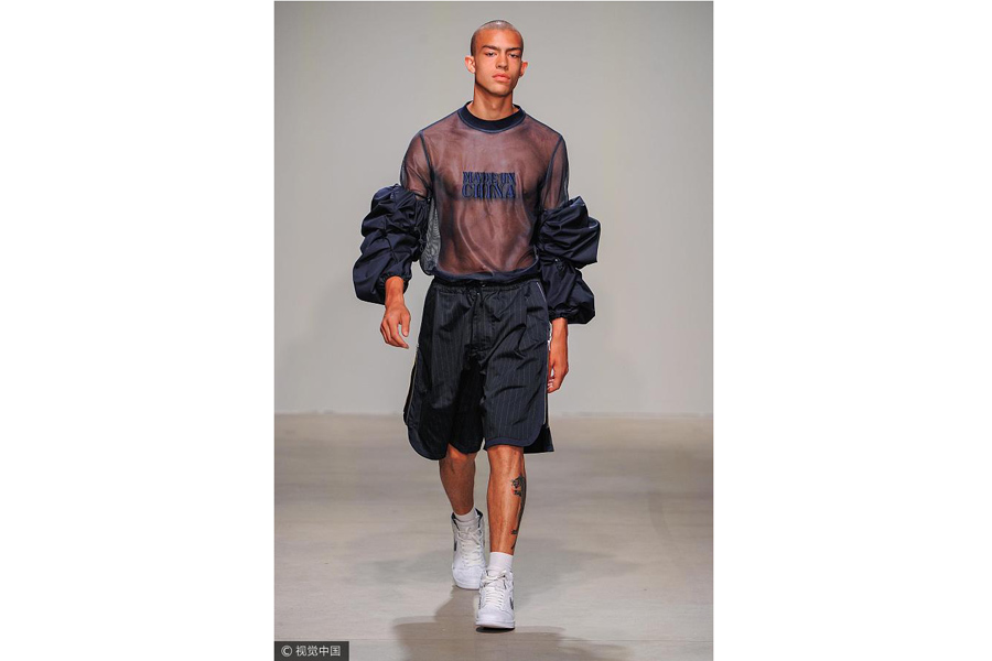 2018 New York menswear fashion show:Feng Chenwang