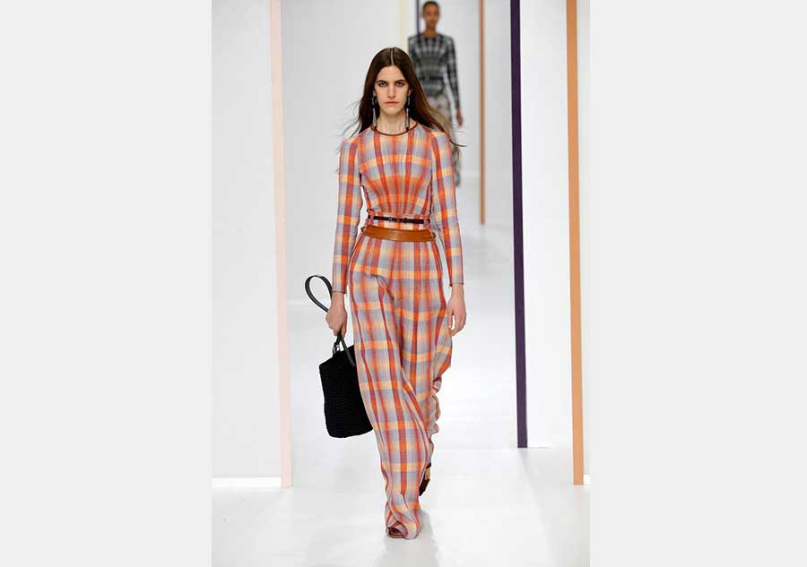 Hermes creations presented in Paris fashion week