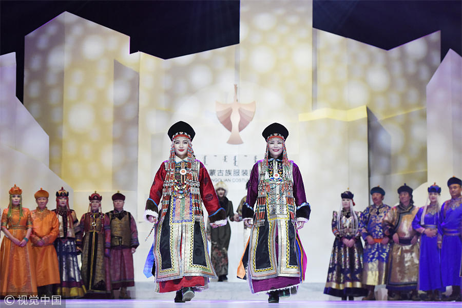 Fashion design in Mongolian style