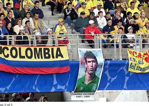 埃斯科巴遇害20周年 哥伦比亚挺进八强告慰英灵