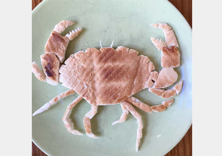 British dad turns breakfast into work of art