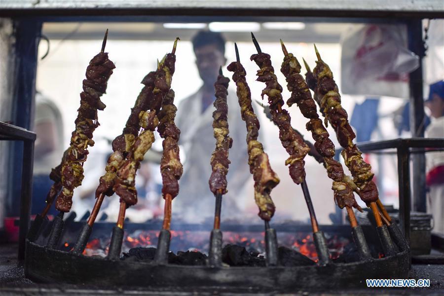 Night market in NW China's Xinjiang