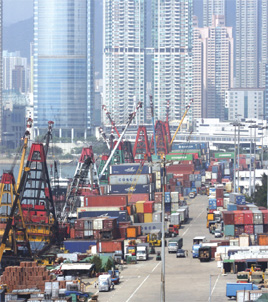 HK exports rise for 1st time in 13 months