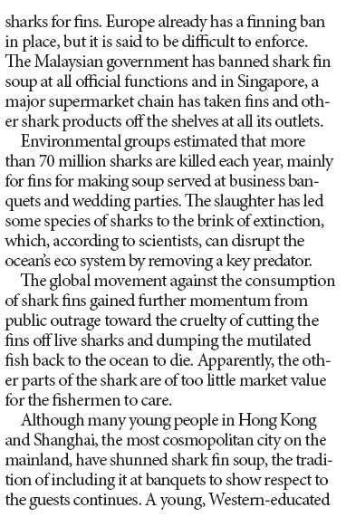 Shark fins: What will HK lose without them?