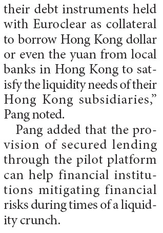 Cross-border debt transaction pilot program to be launched