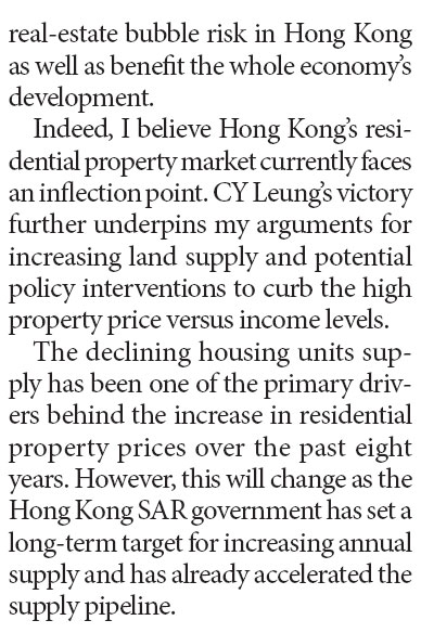 Hong Kong's residential market faces an inflection point