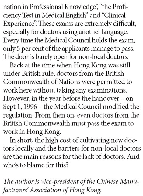 Who's to blame for doctor shortage?