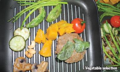 Grilling great meat and gorgeous veggies for goodness and taste