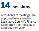 Extra hours for LegCo Finance Committee meetings approved